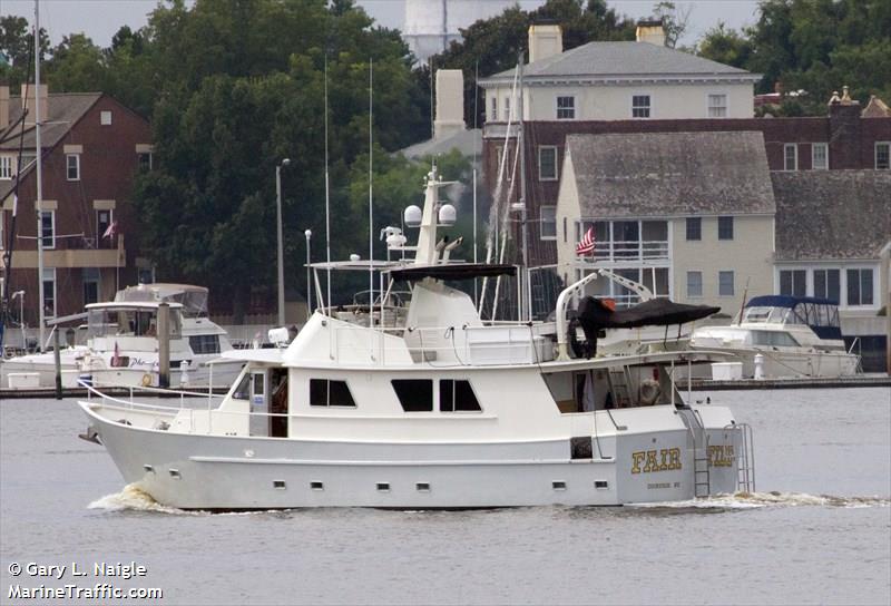 fair tide (Pleasure craft) - IMO , MMSI 367635670, Call Sign WDH6214 under the flag of United States (USA)