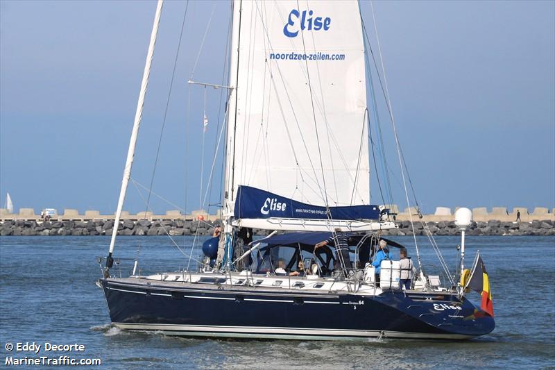 elise (Sailing vessel) - IMO , MMSI 205784530, Call Sign OP7845 under the flag of Belgium