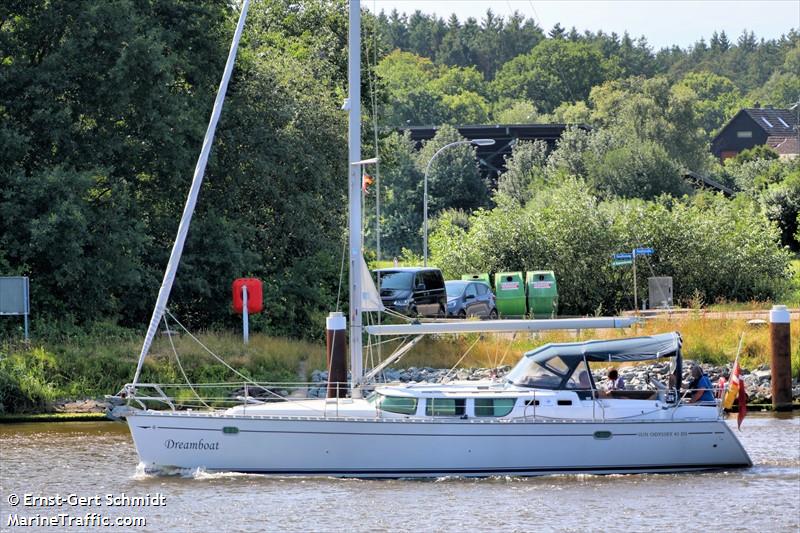 dreamboat (Sailing vessel) - IMO , MMSI 219019848, Call Sign XPE6332 under the flag of Denmark
