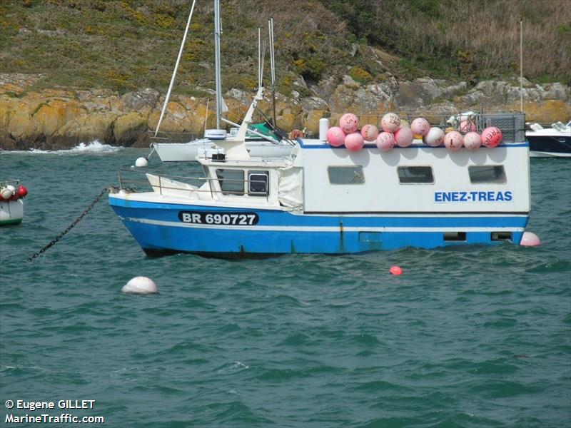 ragnarok (Fishing vessel) - IMO , MMSI 227316590 under the flag of France