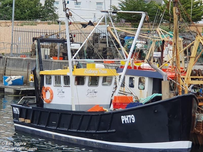 sidney rose (Fishing vessel) - IMO , MMSI 232020619, Call Sign MESU7 under the flag of United Kingdom (UK)