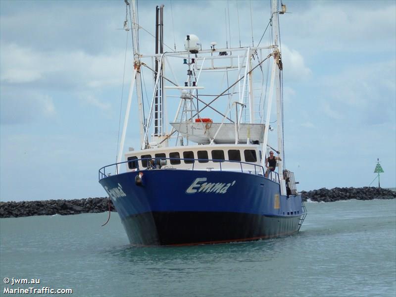 fv emma (Fishing vessel) - IMO , MMSI 503648200, Call Sign VMQ8493 under the flag of Australia