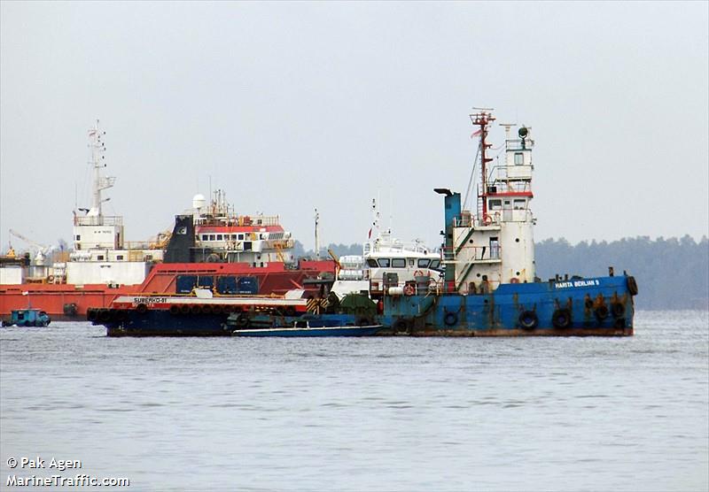tb.harita berlian 9 (Tug) - IMO , MMSI 525100823, Call Sign YBTF2 under the flag of Indonesia