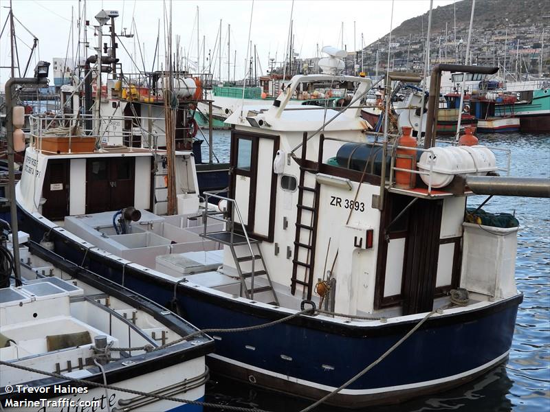 gypsy rose (Fishing vessel) - IMO , MMSI 601043500, Call Sign ZR3893 under the flag of South Africa