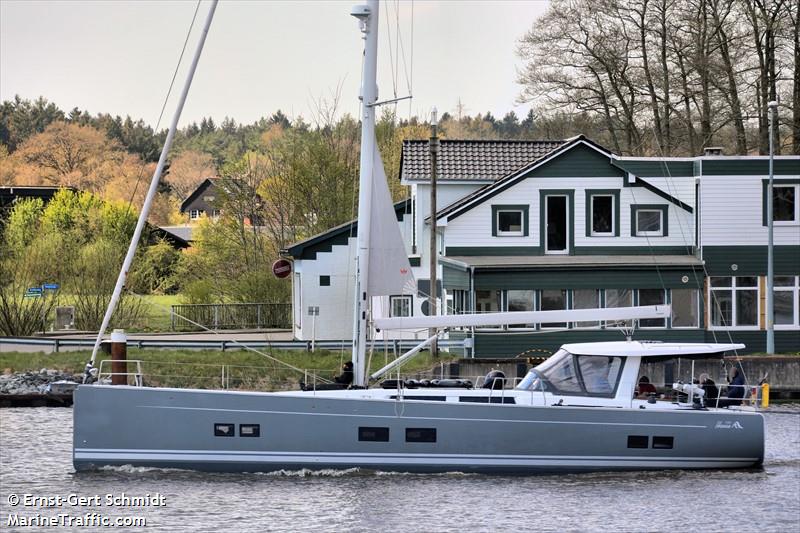 grey bird (Sailing vessel) - IMO , MMSI 211257860, Call Sign DGWW2 under the flag of Germany