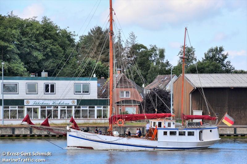 elida (Sailing vessel) - IMO , MMSI 218090000, Call Sign DMLU under the flag of Germany