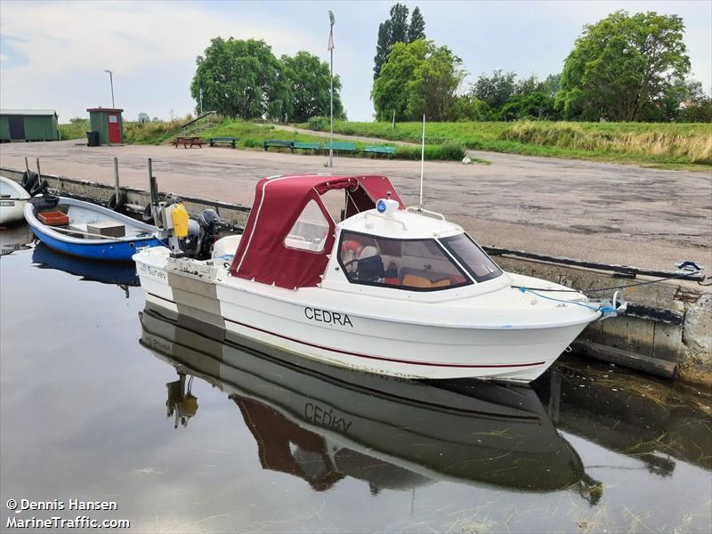 cedra (Pleasure craft) - IMO , MMSI 219021397, Call Sign XPE7675 under the flag of Denmark