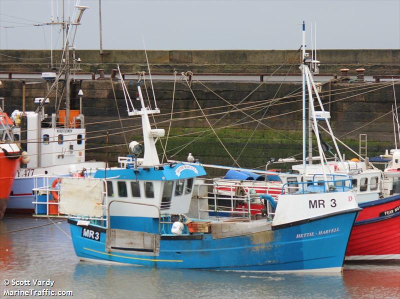 hettie harvell mr3 (Fishing vessel) - IMO , MMSI 235113204, Call Sign 21VT8 under the flag of United Kingdom (UK)