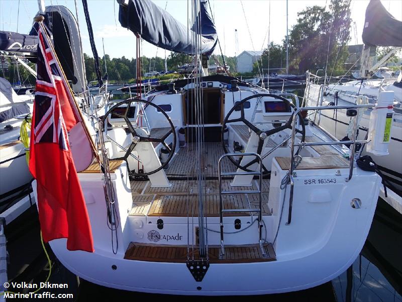 escapade (Sailing vessel) - IMO , MMSI 235116022, Call Sign 2JHS9 under the flag of United Kingdom (UK)