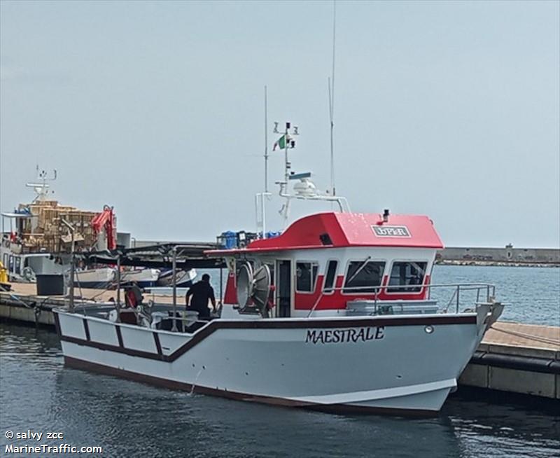 maestrale (Fishing vessel) - IMO , MMSI 247153250, Call Sign ILOW under the flag of Italy