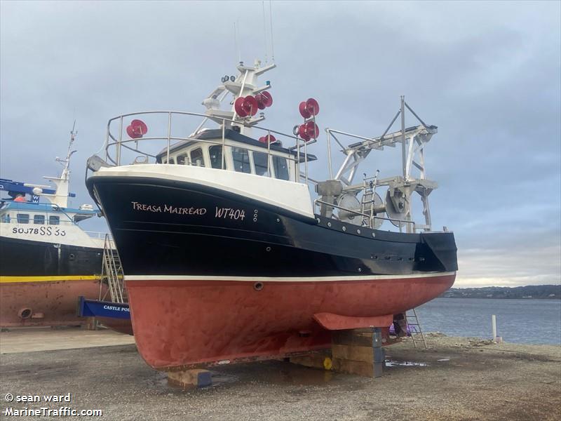 treasa mairead (Fishing vessel) - IMO , MMSI 250005595, Call Sign EI VI 3 under the flag of Ireland