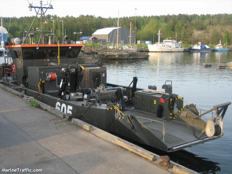 se navy 605 (Military ops) - IMO , MMSI 265602480, Call Sign SLHY under the flag of Sweden