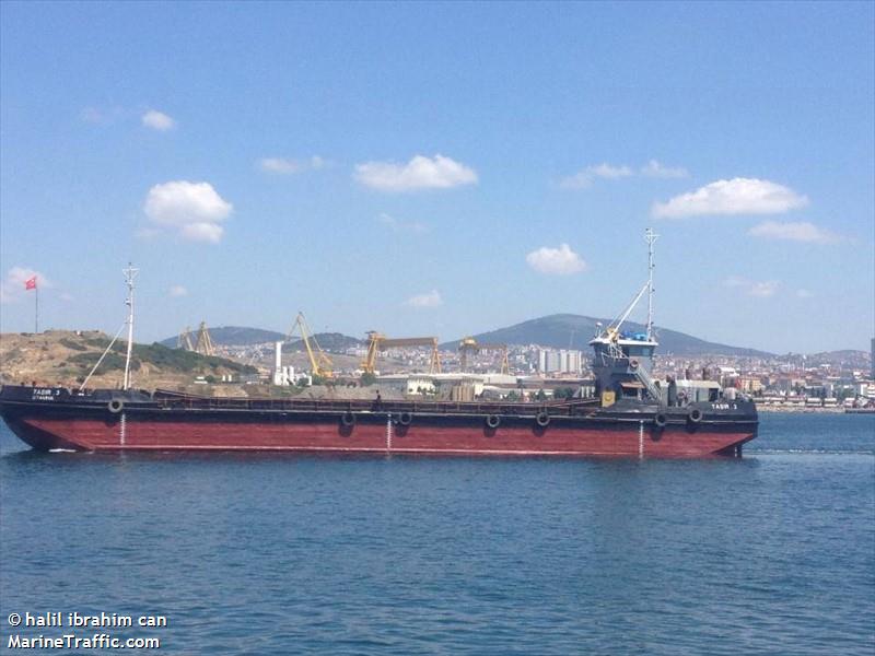 tasir-3 (Dredging or UW ops) - IMO , MMSI 271010689, Call Sign TCA2547 under the flag of Turkey