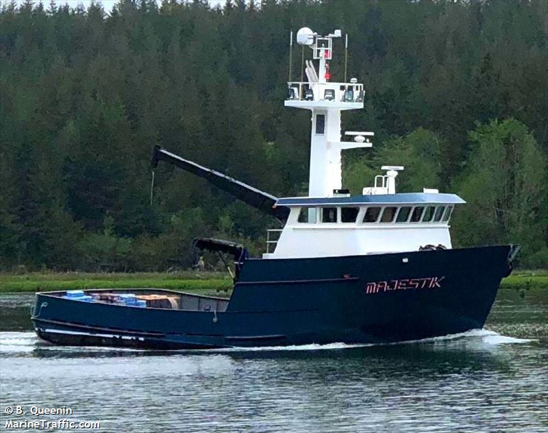 majestik (Fishing vessel) - IMO , MMSI 367338320, Call Sign WDE3383 under the flag of United States (USA)