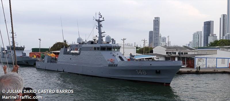arc punta espada (Military ops) - IMO , MMSI 730153720, Call Sign 5KLL under the flag of Colombia