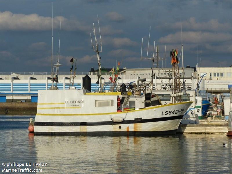 fv leblondi (Fishing vessel) - IMO , MMSI 227300140, Call Sign FU4723 under the flag of France