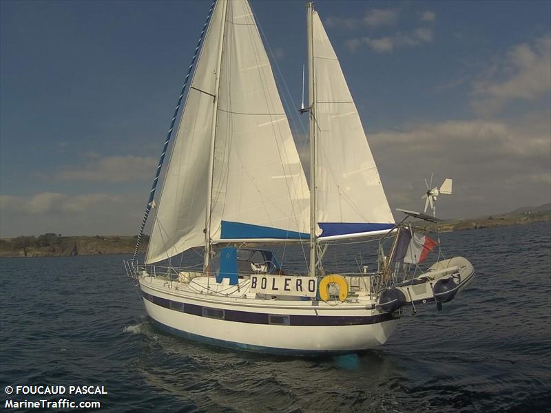 bolero (Pleasure craft) - IMO , MMSI 227473750, Call Sign FH3751 under the flag of France