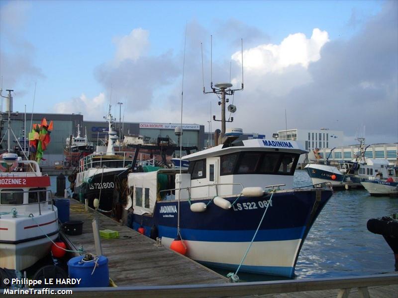 fv madinina (Fishing vessel) - IMO , MMSI 227618210, Call Sign FS2082 under the flag of France