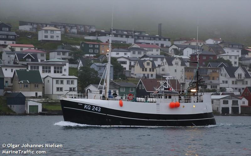 ms gudrun (Fishing vessel) - IMO , MMSI 231228000, Call Sign XPVY under the flag of Faeroe Islands