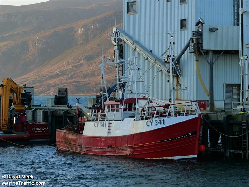 laurel cy341 (Fishing vessel) - IMO , MMSI 235008030, Call Sign MQRE5 under the flag of United Kingdom (UK)