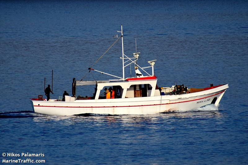nota (Fishing vessel) - IMO , MMSI 239391000, Call Sign SV8849 under the flag of Greece