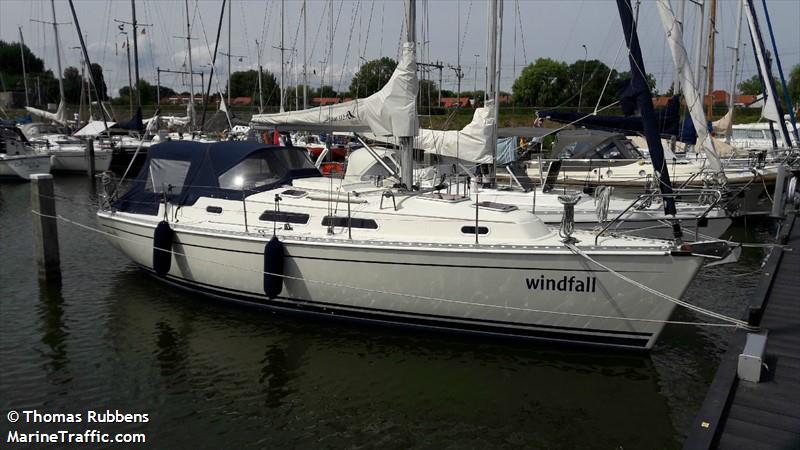 windfall (Pleasure craft) - IMO , MMSI 244014584, Call Sign PA4584 under the flag of Netherlands