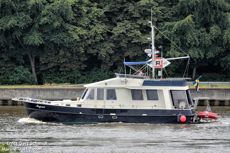 majoni (Pleasure craft) - IMO , MMSI 265797370, Call Sign SE3716 under the flag of Sweden