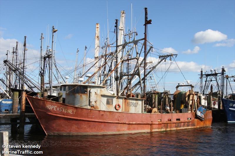 hope and sydney (Fishing vessel) - IMO , MMSI 367084070, Call Sign WDC8255 under the flag of United States (USA)