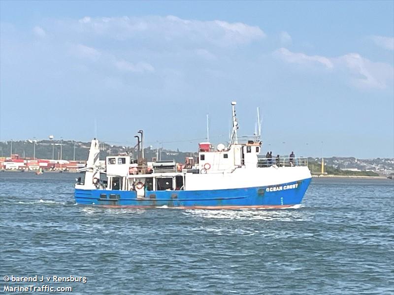 ocean crest (Fishing vessel) - IMO , MMSI 601556200, Call Sign ZS4336 under the flag of South Africa
