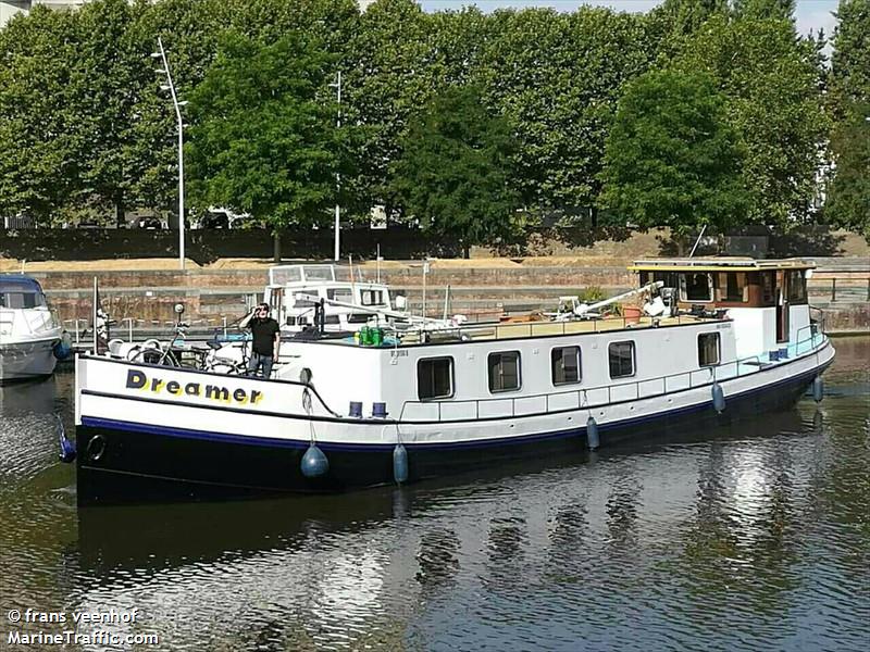 dreamer (Pleasure craft) - IMO , MMSI 205737100, Call Sign OS7371 under the flag of Belgium