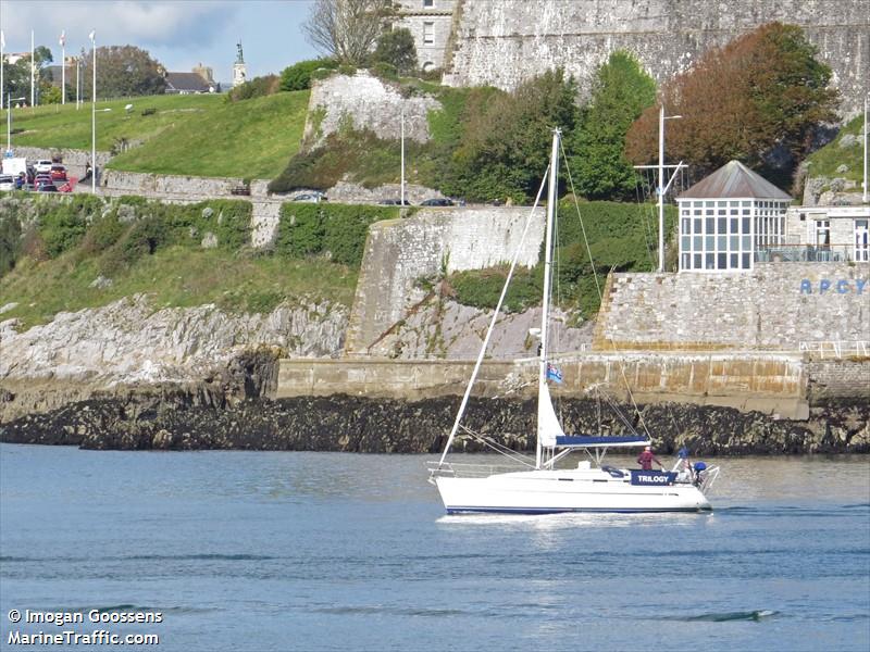 trilogy (Pleasure craft) - IMO , MMSI 235018022, Call Sign MXNE5 under the flag of United Kingdom (UK)