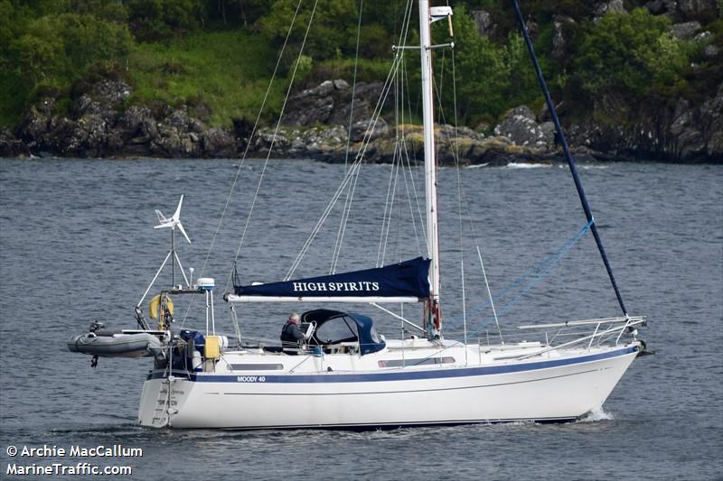 high spirits (Sailing vessel) - IMO , MMSI 235034243, Call Sign MAQY8 under the flag of United Kingdom (UK)
