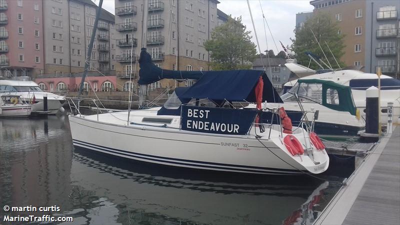 best endeavour (Sailing vessel) - IMO , MMSI 235039327, Call Sign MPCA3 under the flag of United Kingdom (UK)