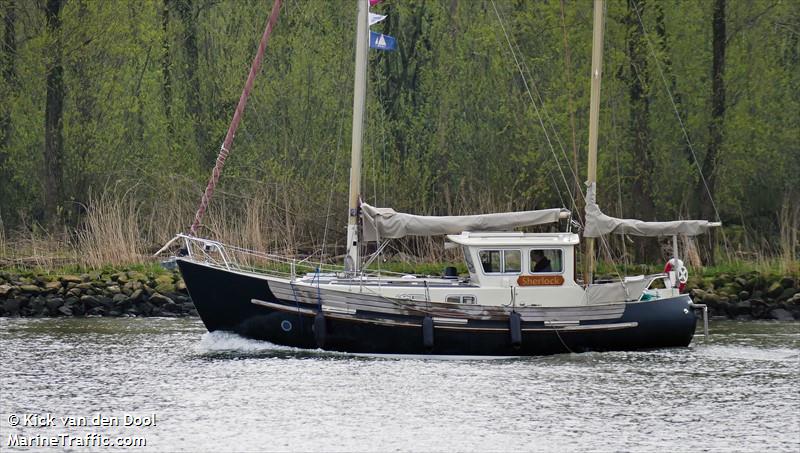 sherlock (Sailing vessel) - IMO , MMSI 244180082, Call Sign PE8337 under the flag of Netherlands