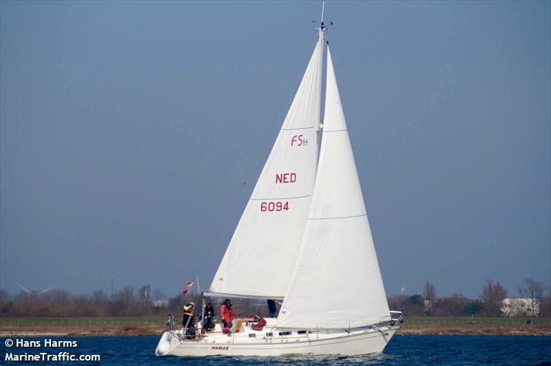 hamar (Sailing vessel) - IMO , MMSI 244710880, Call Sign PF4750 under the flag of Netherlands