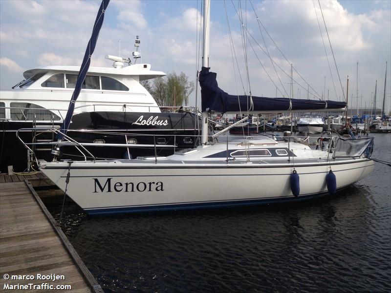 menora (Sailing vessel) - IMO , MMSI 244790980, Call Sign PA5267 under the flag of Netherlands