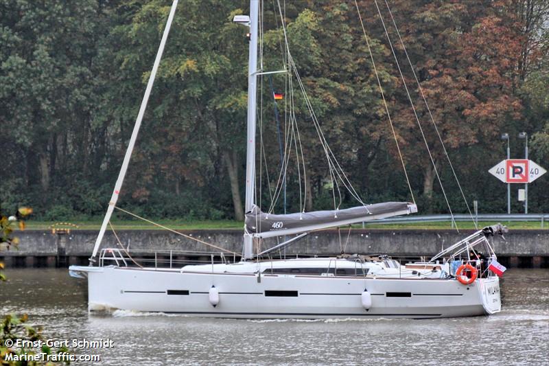 milana one (Pleasure craft) - IMO , MMSI 261053010, Call Sign SPG4969 under the flag of Poland