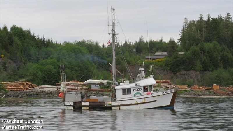 donna lou (Fishing vessel) - IMO , MMSI 316028973 under the flag of Canada