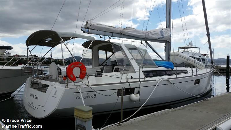 give and take (Sailing vessel) - IMO , MMSI 503005380, Call Sign VJT048 under the flag of Australia