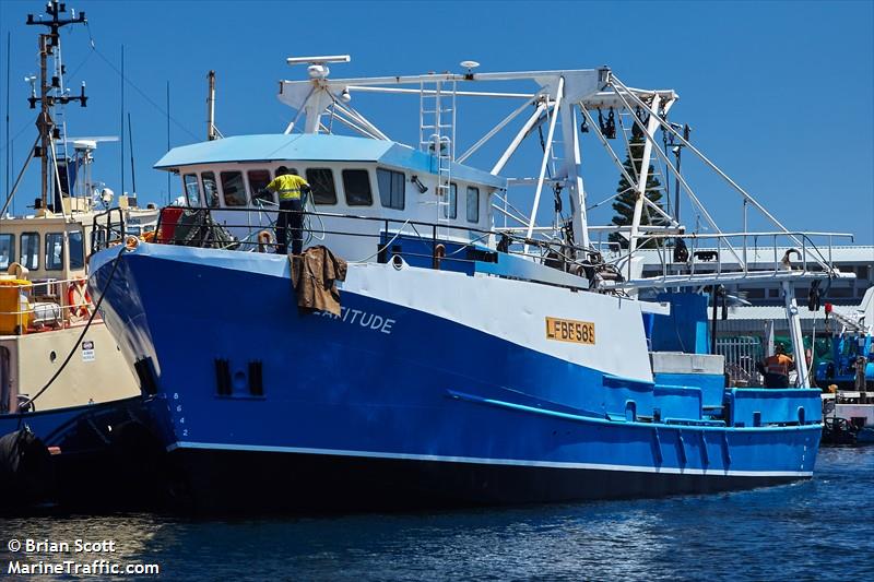 latitude (Fishing vessel) - IMO , MMSI 503711100, Call Sign VJN3881 under the flag of Australia