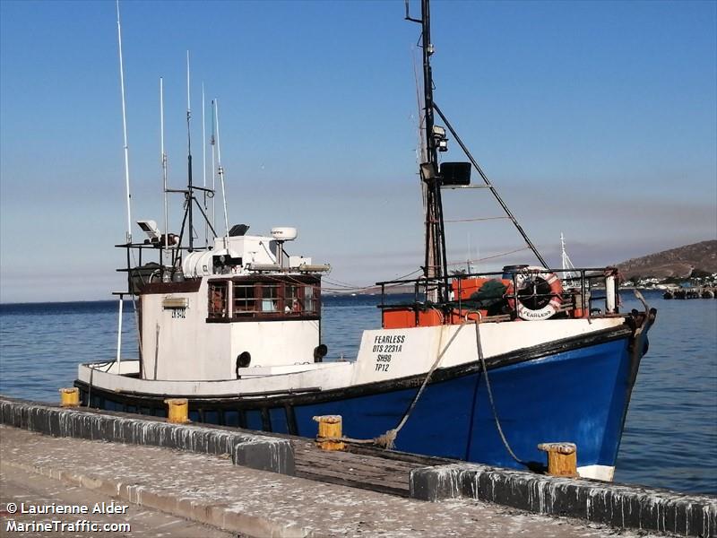 fearless (Fishing vessel) - IMO , MMSI 601869900, Call Sign ZR9402 under the flag of South Africa