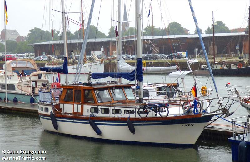 lady (Pleasure craft) - IMO , MMSI 219010465, Call Sign XPD7960 under the flag of Denmark