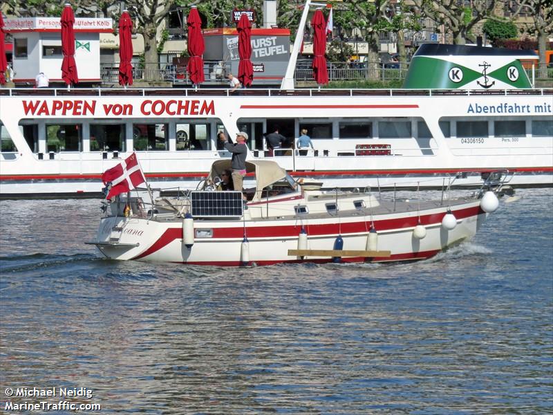 ola moana (Sailing vessel) - IMO , MMSI 219026159, Call Sign XPH4898 under the flag of Denmark