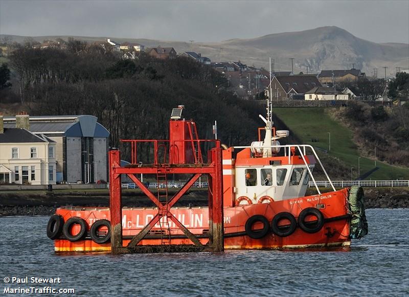 sarah mcloughlin (Tug) - IMO , MMSI 235069457, Call Sign 2UBO2 under the flag of United Kingdom (UK)