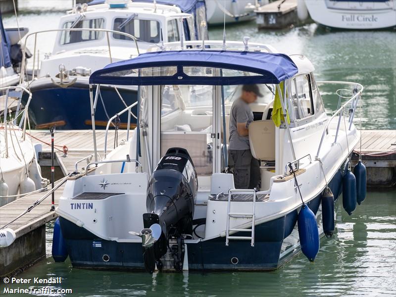 tintin (Pleasure craft) - IMO , MMSI 235089055, Call Sign 2EXW6 under the flag of United Kingdom (UK)