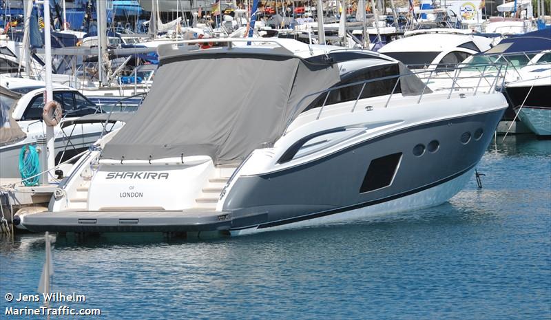shakira of london (Pleasure craft) - IMO , MMSI 235092736 under the flag of United Kingdom (UK)