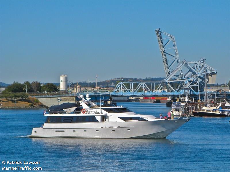 there she blows (Pleasure craft) - IMO , MMSI 319015200 under the flag of Cayman Islands