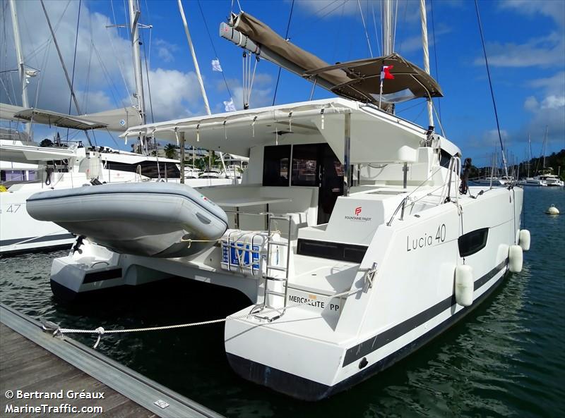 mercallite (Sailing vessel) - IMO , MMSI 329016580, Call Sign F50239H under the flag of Guadeloupe