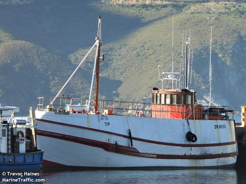 avril w (Fishing vessel) - IMO , MMSI 601670000, Call Sign ZR 8053 under the flag of South Africa