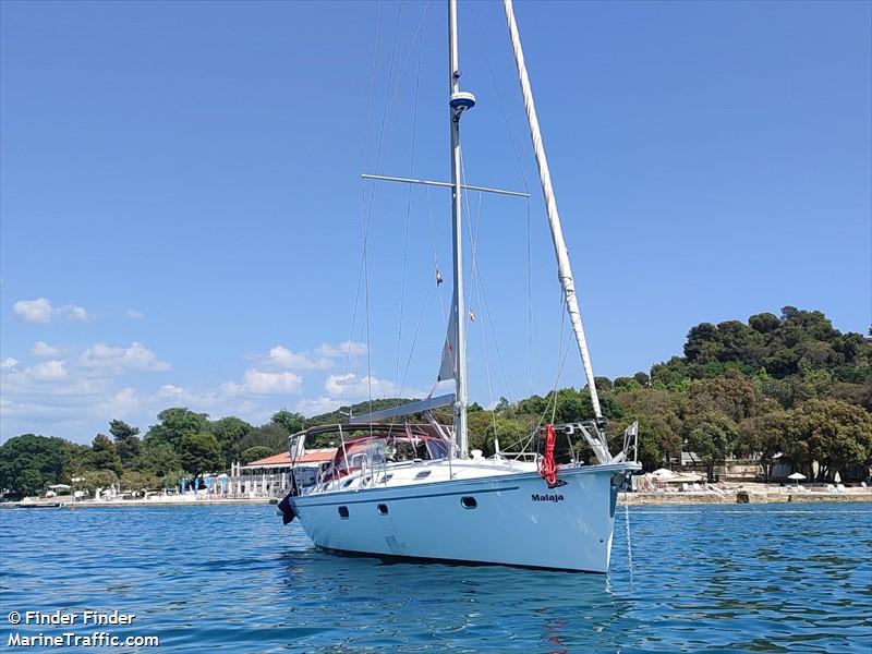 malaja (Sailing vessel) - IMO , MMSI 211755100, Call Sign DC9220 under the flag of Germany